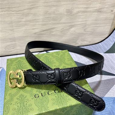 GUCCI  2024新款時尚皮帶  3.0CM