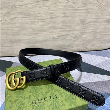 GUCCI  2024新款時尚皮帶  3.0CM