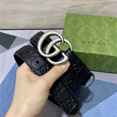 GUCCI  2024新款時尚皮帶  3.0CM