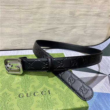 GUCCI  2024新款時尚皮帶  3.0CM