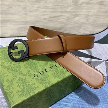 GUCCI  2024新款時尚皮帶  4.0CM