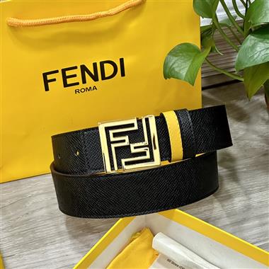 FENDI  2024新款時尚皮帶  4.0CM