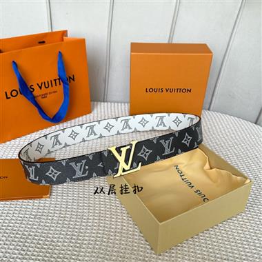 LOUIS VUITTON   2024新款時尚皮帶  4.0CM