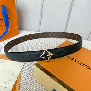 LOUIS VUITTON   2024新款時尚皮帶  3.0CM