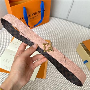 LOUIS VUITTON   2024新款時尚皮帶  3.0CM