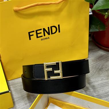 FENDI  2024新款時尚皮帶  3.0CM