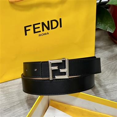 FENDI  2024新款時尚皮帶  3.0CM