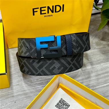 FENDI   2024新款時尚皮帶  4.0CM