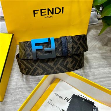 FENDI   2024新款時尚皮帶  4.0CM