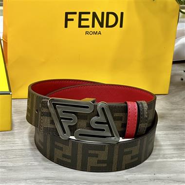 FENDI   2024新款時尚皮帶  4.0CM