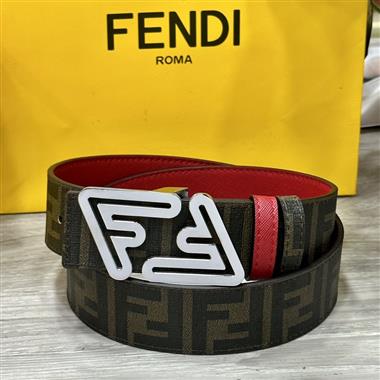 FENDI   2024新款時尚皮帶  4.0CM