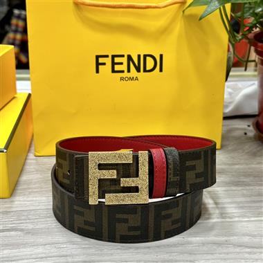 FENDI   2024新款時尚皮帶  4.0CM