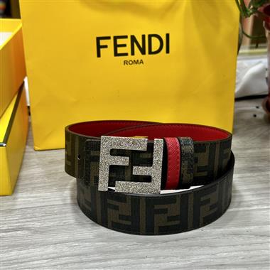 FENDI   2024新款時尚皮帶  4.0CM