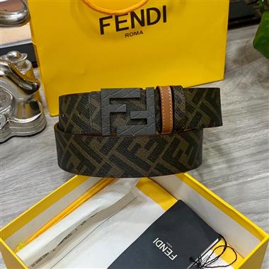 FENDI   2024新款時尚皮帶  4.0CM