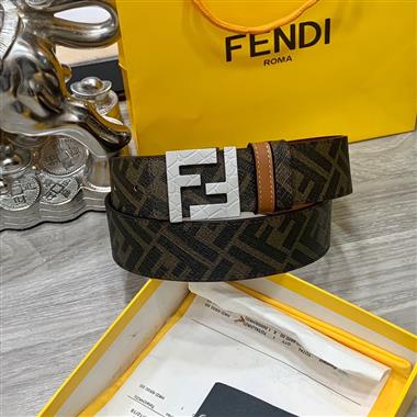 FENDI   2024新款時尚皮帶  4.0CM