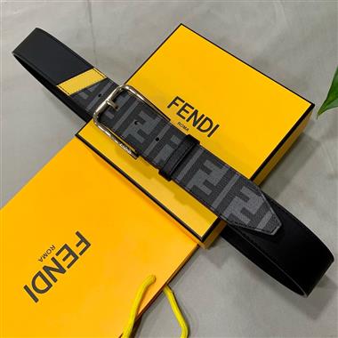 FENDI  2023新款時尚皮帶  3.8CM