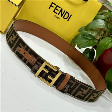 FENDI  2023新款時尚皮帶  3.8CM