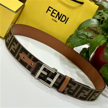 FENDI  2023新款時尚皮帶  3.8CM