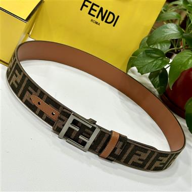 FENDI  2023新款時尚皮帶  3.8CM