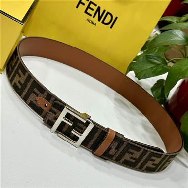 FENDI  2023新款時尚皮帶  3.8CM