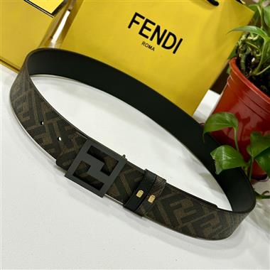 FENDI  2024新款時尚皮帶  3.8CM