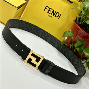 FENDI  2024新款時尚皮帶  4.0CM