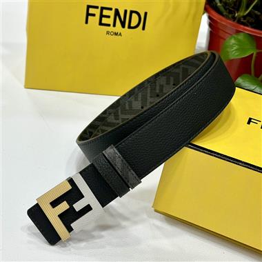 FENDI  2024新款時尚皮帶  4.0CM