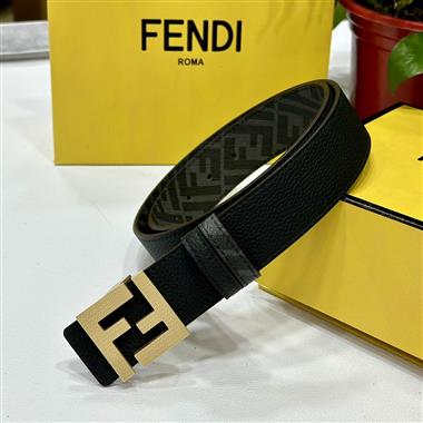 FENDI  2024新款時尚皮帶  4.0CM