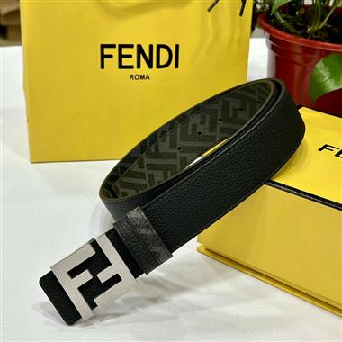 FENDI  2024新款時尚皮帶  4.0CM