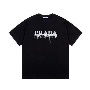 PRADA   2024夏季新款短袖T恤 歐版尺寸偏大