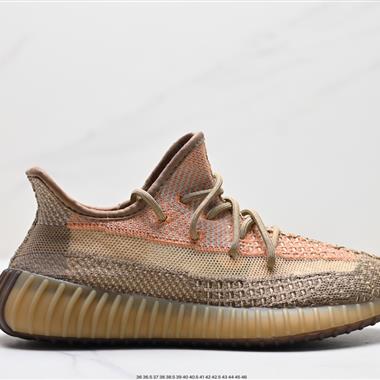 Adidas 椰子350 yeezy 350 V2 爆米花中底休閑運動慢跑鞋 