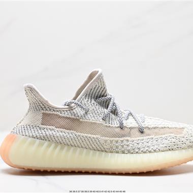 Adidas 椰子350 yeezy 350 V2 爆米花中底休閑運動慢跑鞋 