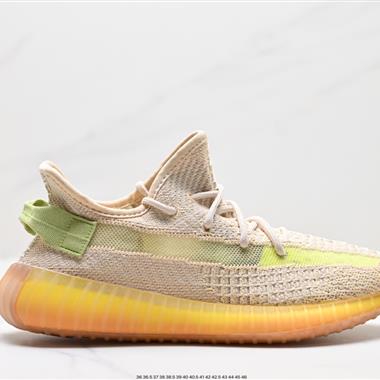 Adidas 椰子350 yeezy 350 V2 爆米花中底休閑運動慢跑鞋 