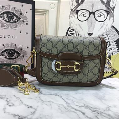 GUCCI  2024新款女生時尚休閒包 尺寸：20.5*14*5CM