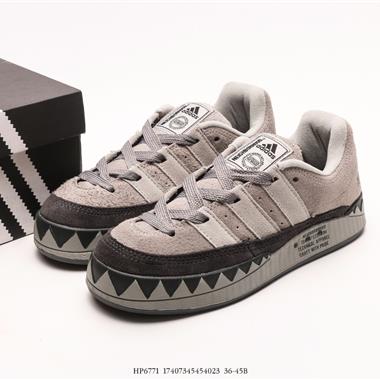 Atmos x Adidas Adimatic Low馬蒂奇系列低幫復古鯊魚面包休閑運動休閑滑板板鞋