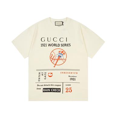 GUCCI   2024夏季新款短袖T恤 歐版尺寸偏大