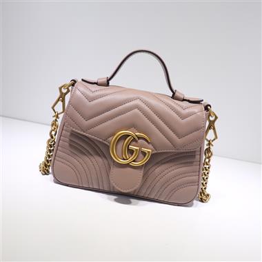 GUCCI   2024新款女生時尚休閒包 尺寸：21*15.5*8CM