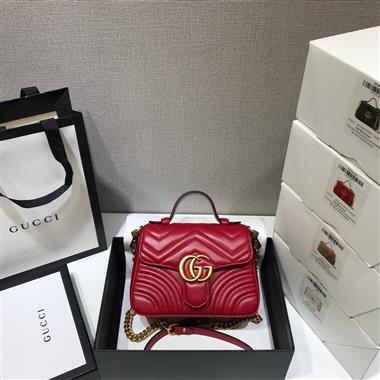 GUCCI   2024新款女生時尚休閒包 尺寸：21*15.5*8CM