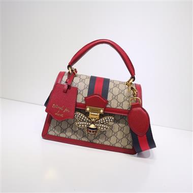 GUCCI   2024新款女生時尚休閒包 尺寸：25.5*17*13CM