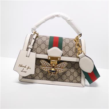 GUCCI   2024新款女生時尚休閒包 尺寸：25.5*17*13CM