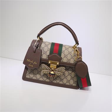 GUCCI   2024新款女生時尚休閒包 尺寸：25.5*17*13CM