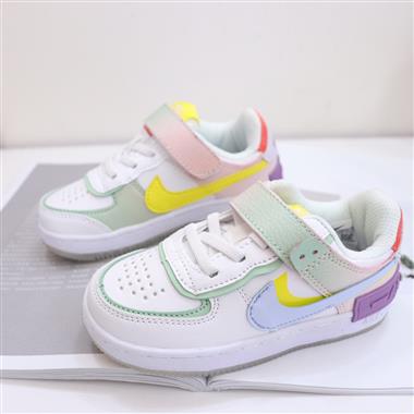 Nike Air Force 1 Low 馬卡龍魔術貼童鞋