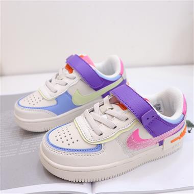 Nike Air Force 1 Low 馬卡龍魔術貼童鞋