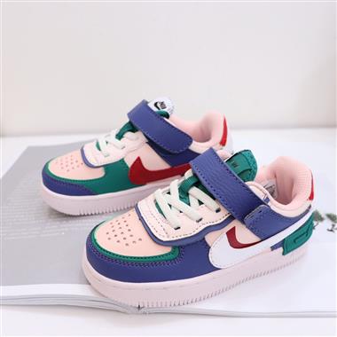 Nike Air Force 1 Low 馬卡龍魔術貼童鞋