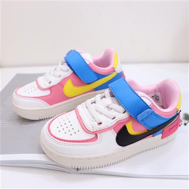 Nike Air Force 1 Low 馬卡龍魔術貼童鞋