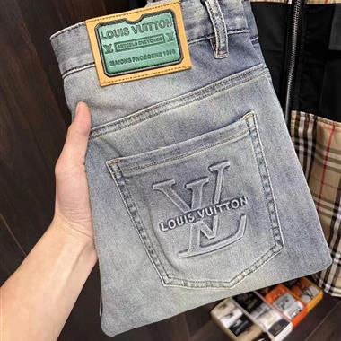 LouisVuitton   2024夏季新款休閒牛仔褲