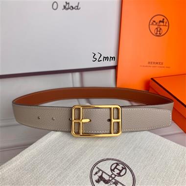 HERMES  2024新款時尚皮帶  3.2CM