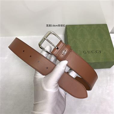 GUCCI  2024新款時尚皮帶  3.8CM