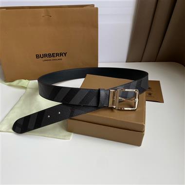 BURBERRY   2024新款時尚皮帶   3.4CM