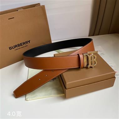 BURBERRY   2024新款時尚皮帶  4.0CM